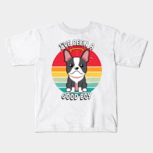 Cute frenchie dog is a good boy Kids T-Shirt